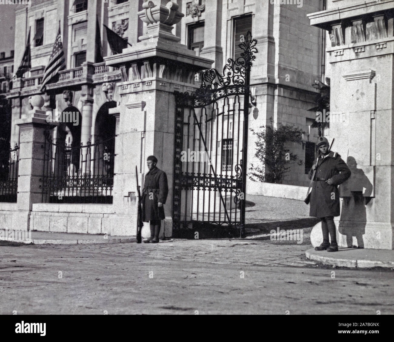 Ad Ottobre 29, 1918, rappresentanti della nuova nazione JugoSlav entrato città e ordinato le protezioni ungherese a lasciare. Nov. 11, un plotone di società G, 2° Battaglione, 332 U.S. Fanteria e un distacco di le truppe italiane entrarono in città e occupato in nome degli alleati Foto Stock