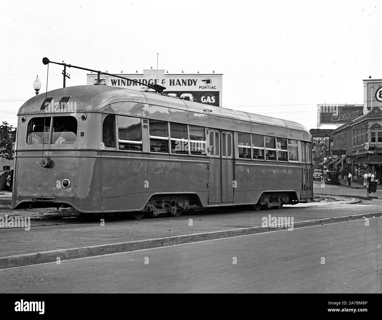 Streamline street car ca. 1935 Foto Stock