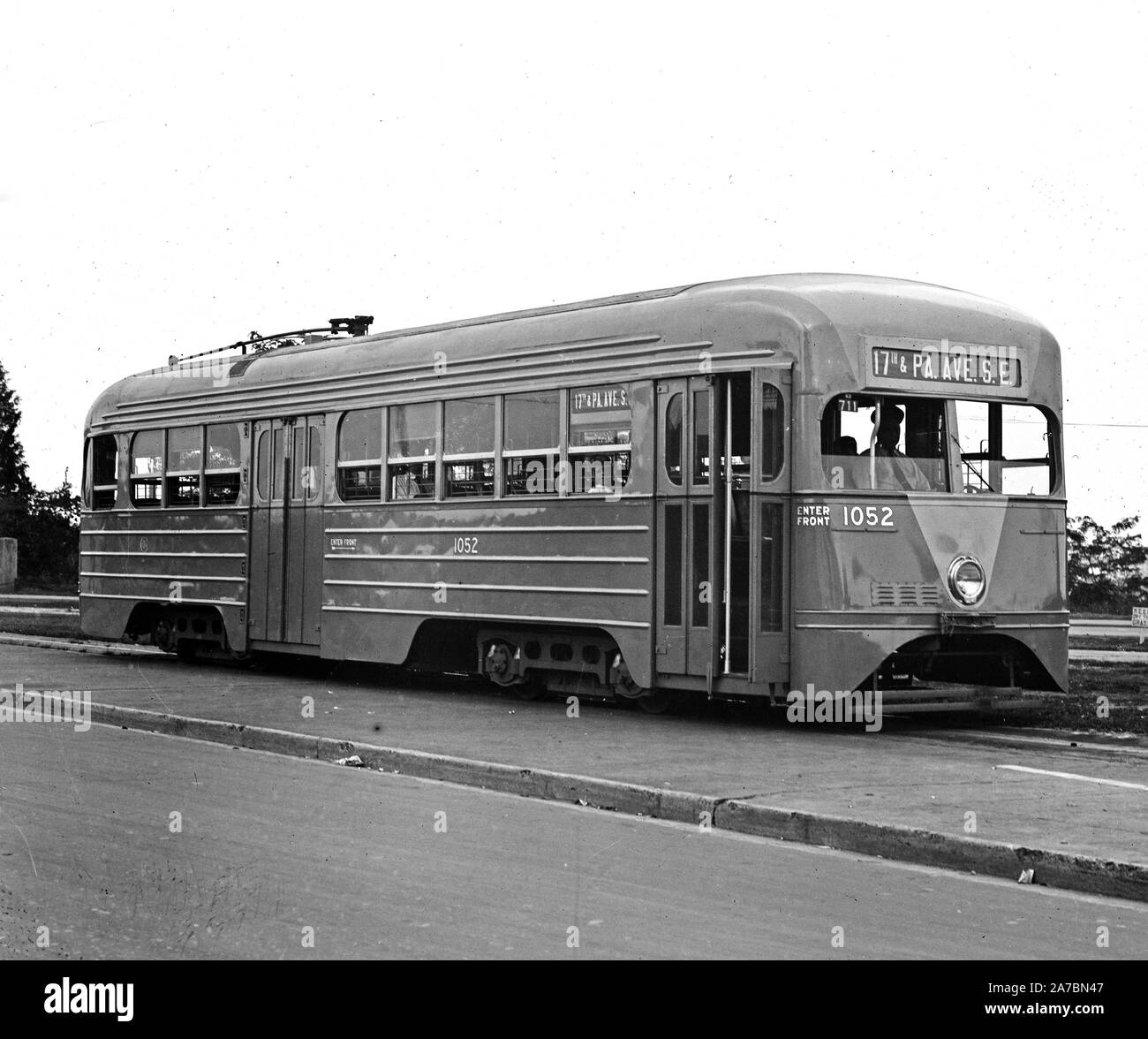 Streamline street car ca. 1935 Foto Stock