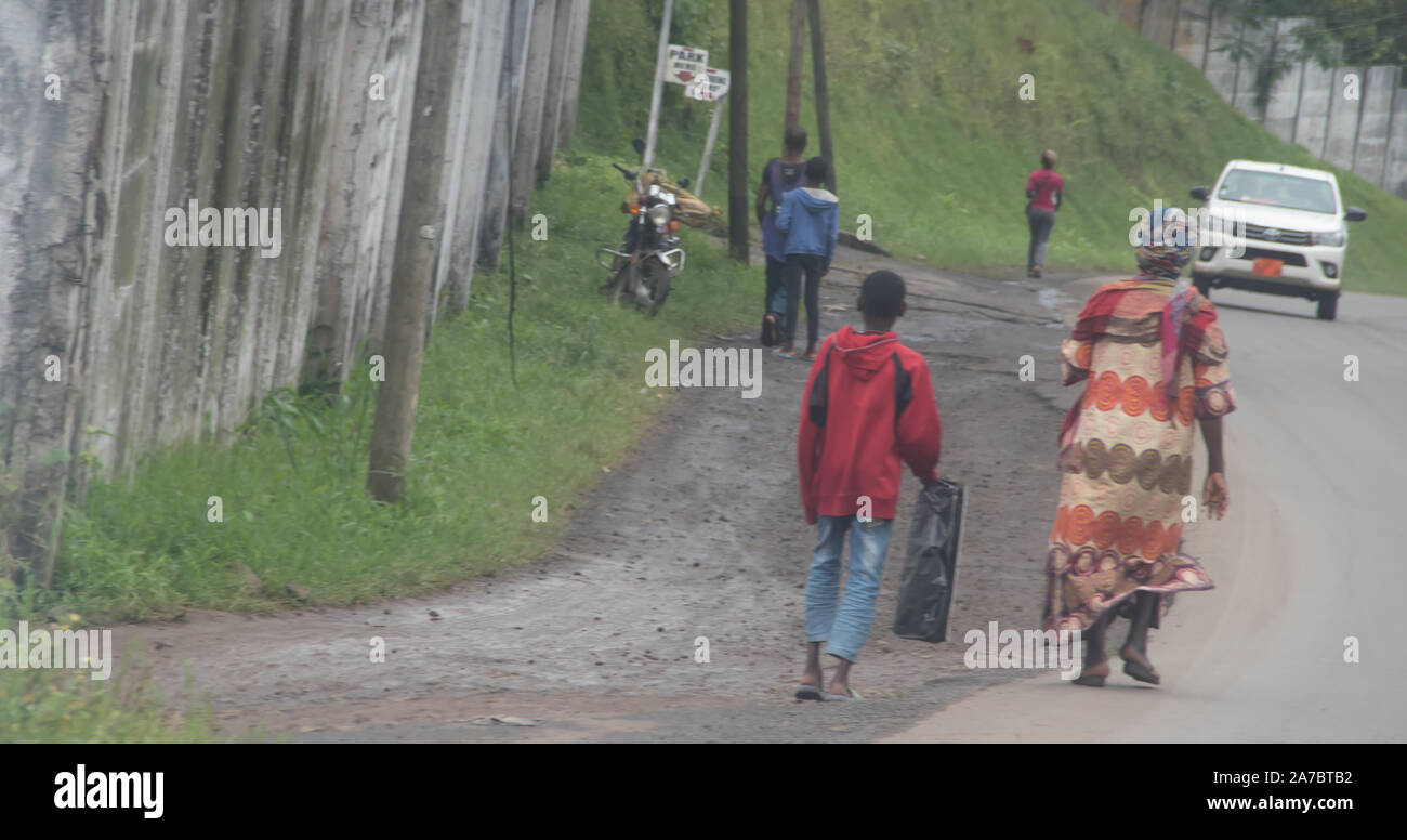 Strade di Camerun, area Sud Ovest, cosiddetto Ambazonia terra Foto Stock