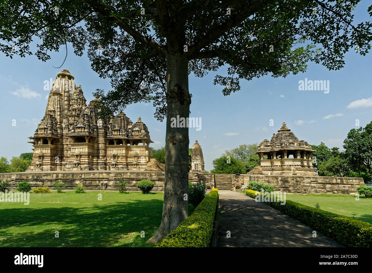 Vishvanatha tempio indù, Khajuraho Foto Stock