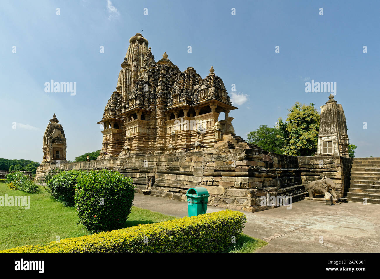 Vishvanatha tempio indù, Khajuraho Foto Stock