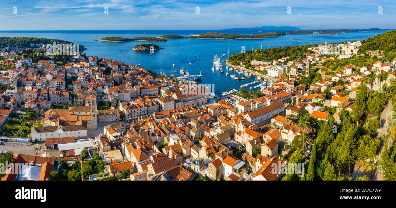 Isola di Lesina, sull isola di Hvar Croazia Foto Stock