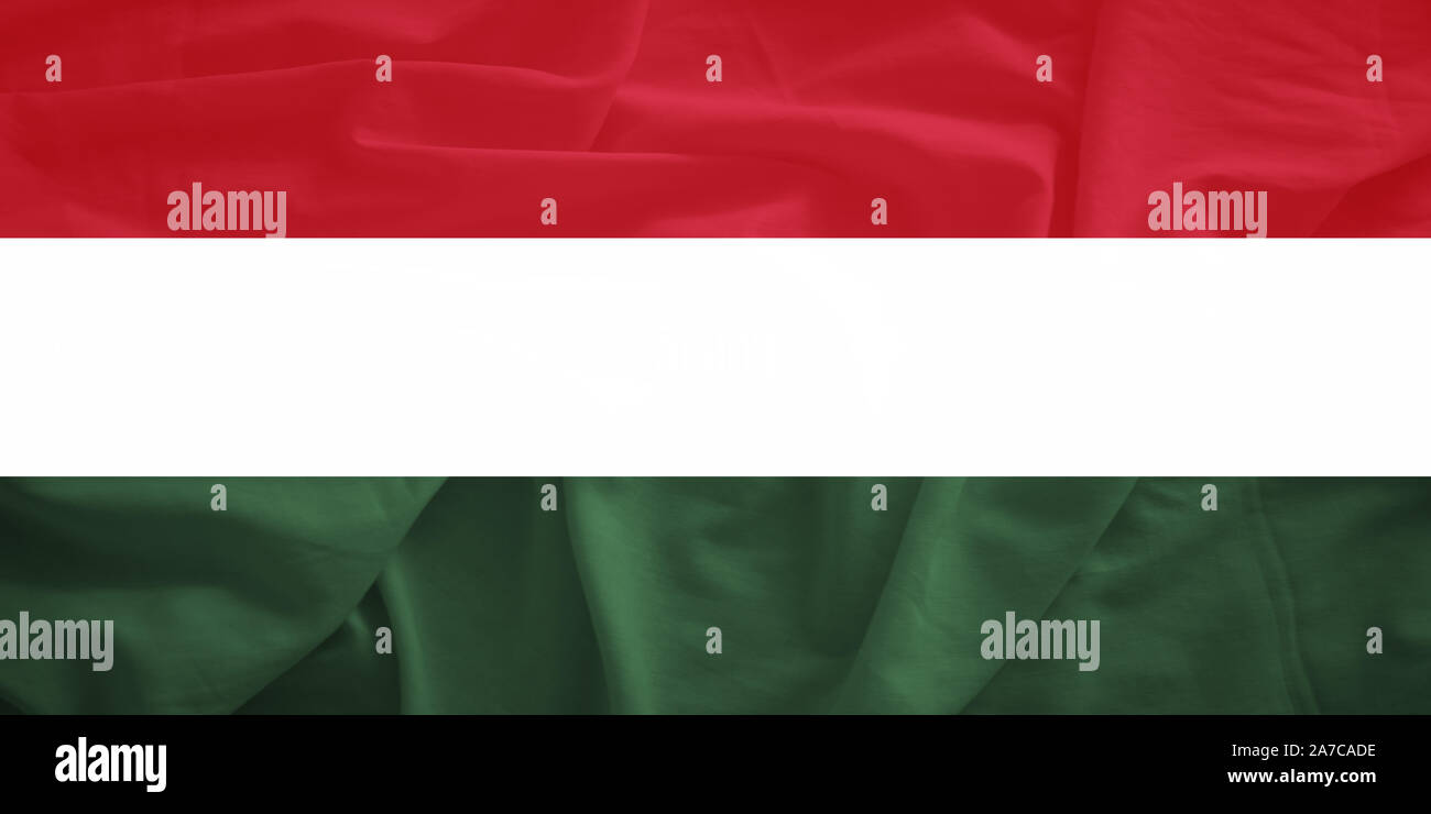 Ungheria bandiera con effetto 3D Foto Stock