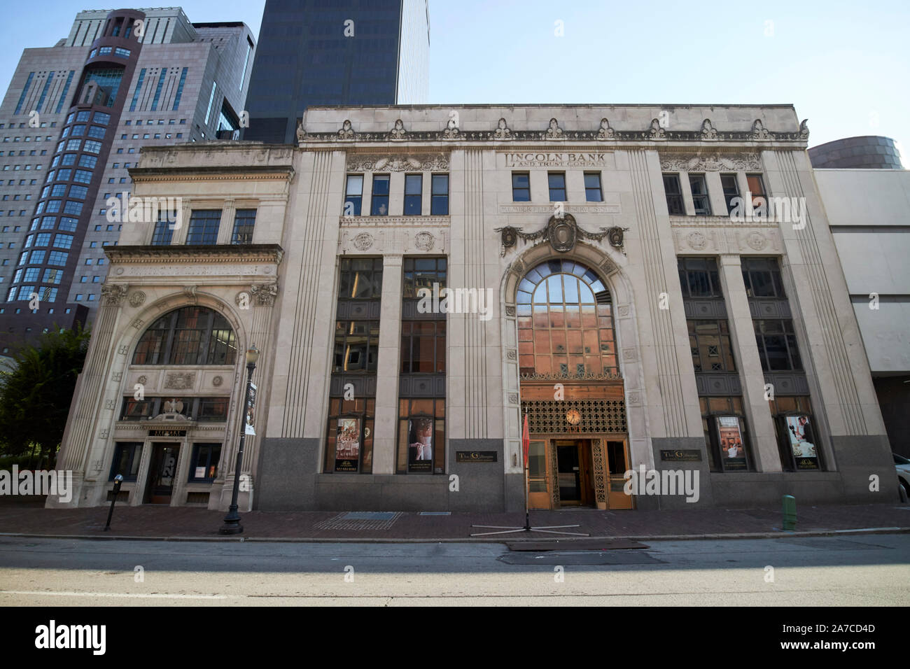 Il gillespie ex banca lincoln e trust company edificio 421 West Market street louisville kentucky NEGLI STATI UNITI Foto Stock