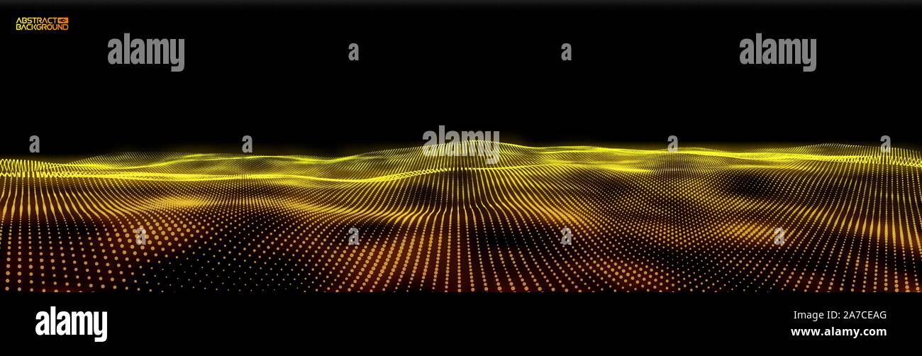 Colori di lusso. Nero e oro sullo sfondo di Natale astratta. Luce flowblack e nero dorato gold & bellezza astratta design. Fondo liscio Illustrazione Vettoriale