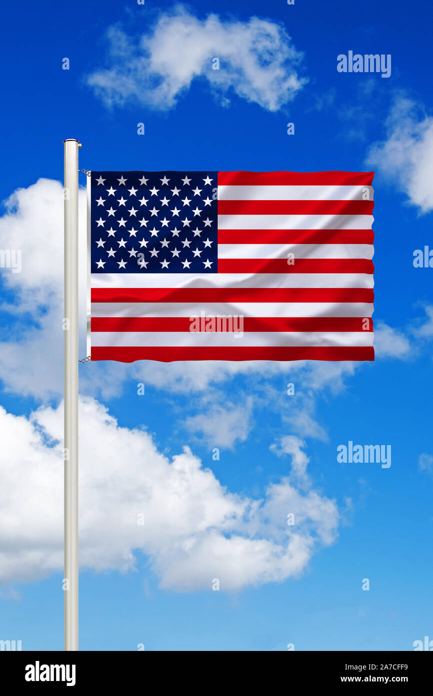 Fotomontage, Flagge von den USA, Vereinigte Staaten von Amerika, Foto Stock