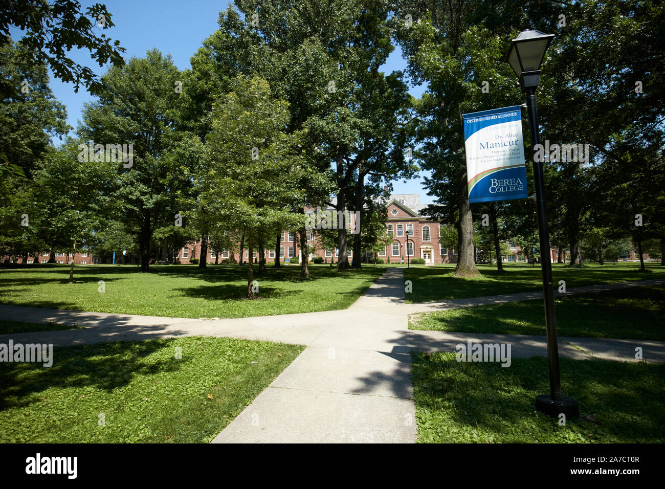 Berea college campus spazio verde berea kentucky NEGLI STATI UNITI Foto Stock