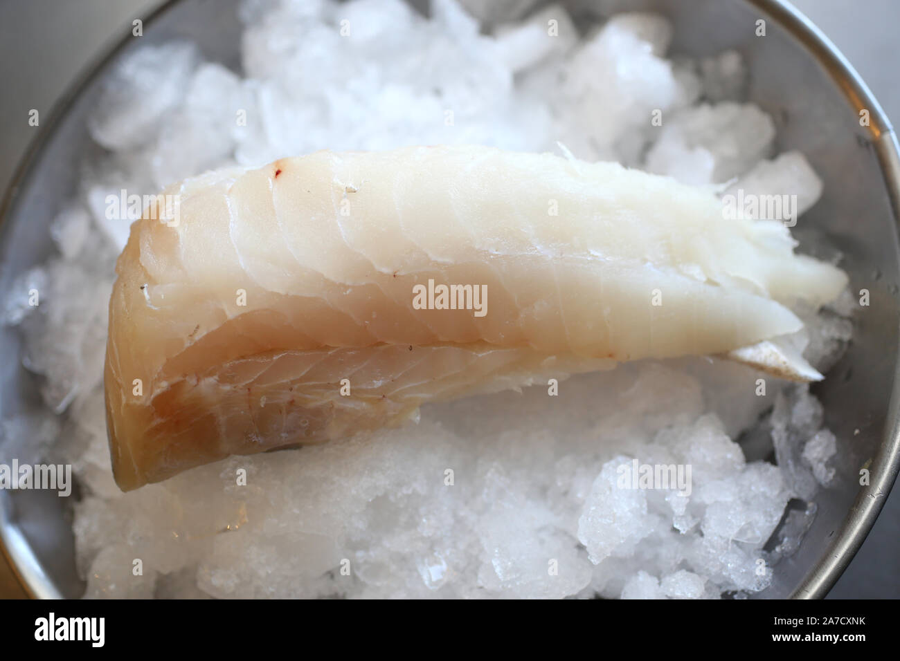 Viste generali di Harry's Fish & Chip shop a Chichester, West Sussex, Regno Unito. Foto Stock