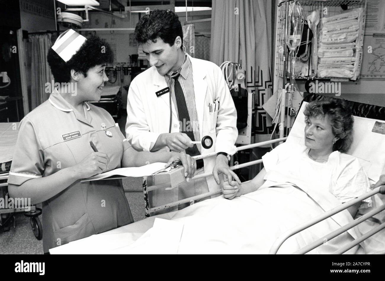 Ward, City Hospital, Nottingham Regno Unito 1991 Foto Stock