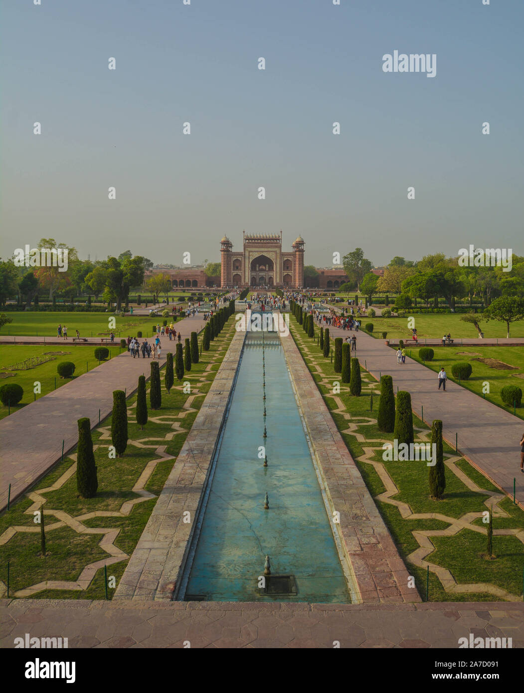 Taj Mahal, Darwaza-i Rauza Foto Stock