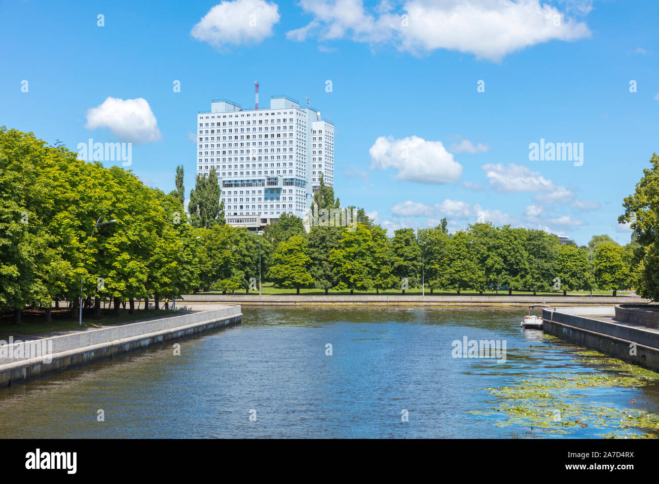 Architettura di Kaliningrad. Kaliningrad Oblast di Kaliningrad, Russia. Foto Stock