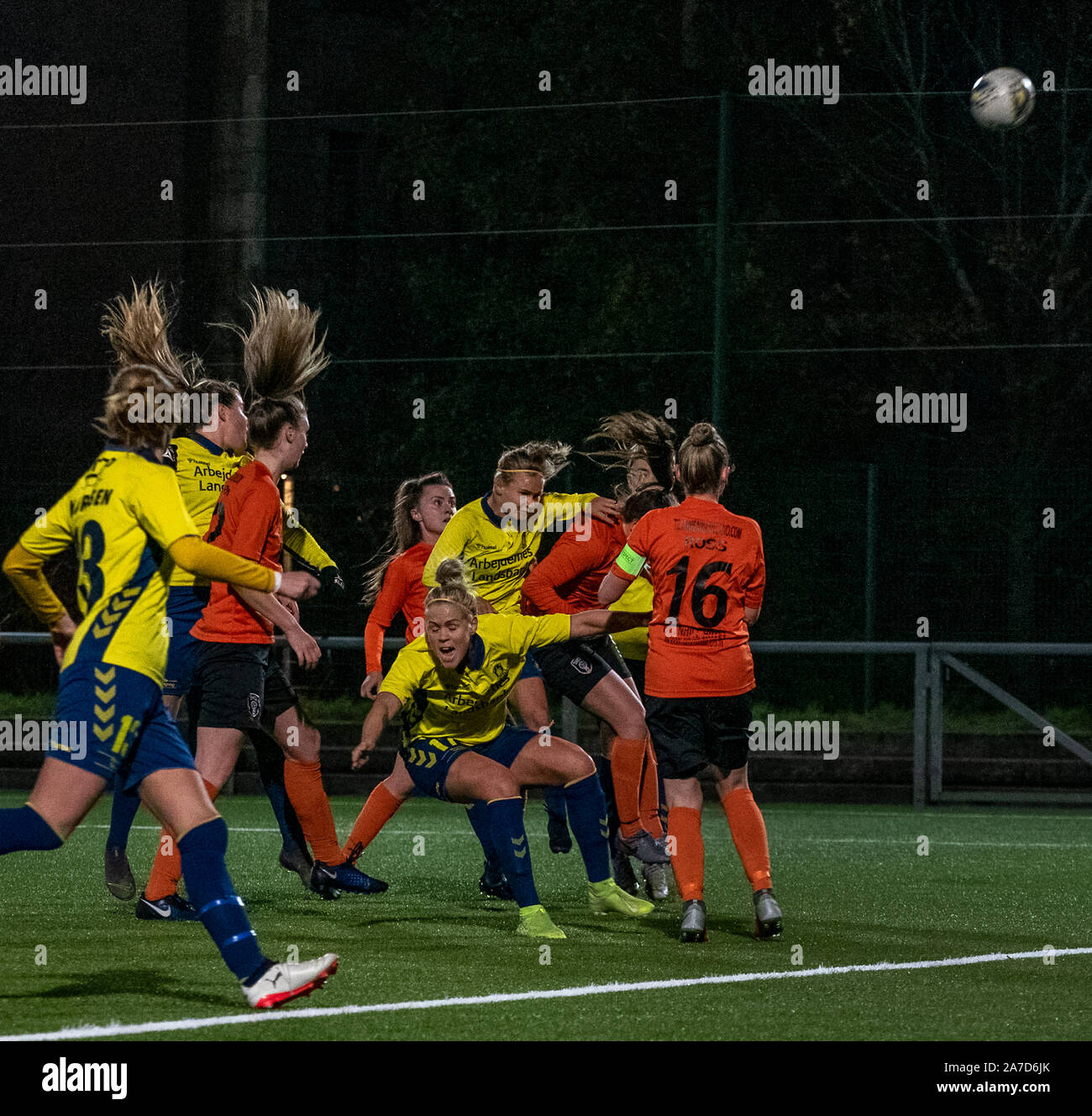 Glasgow, Scotland, Regno Unito. 31 ottobre 2019: una donna Champions League Round di 16 tra Glasgow City e Brondby SE. Città ha vinto il gioco. Foto Stock