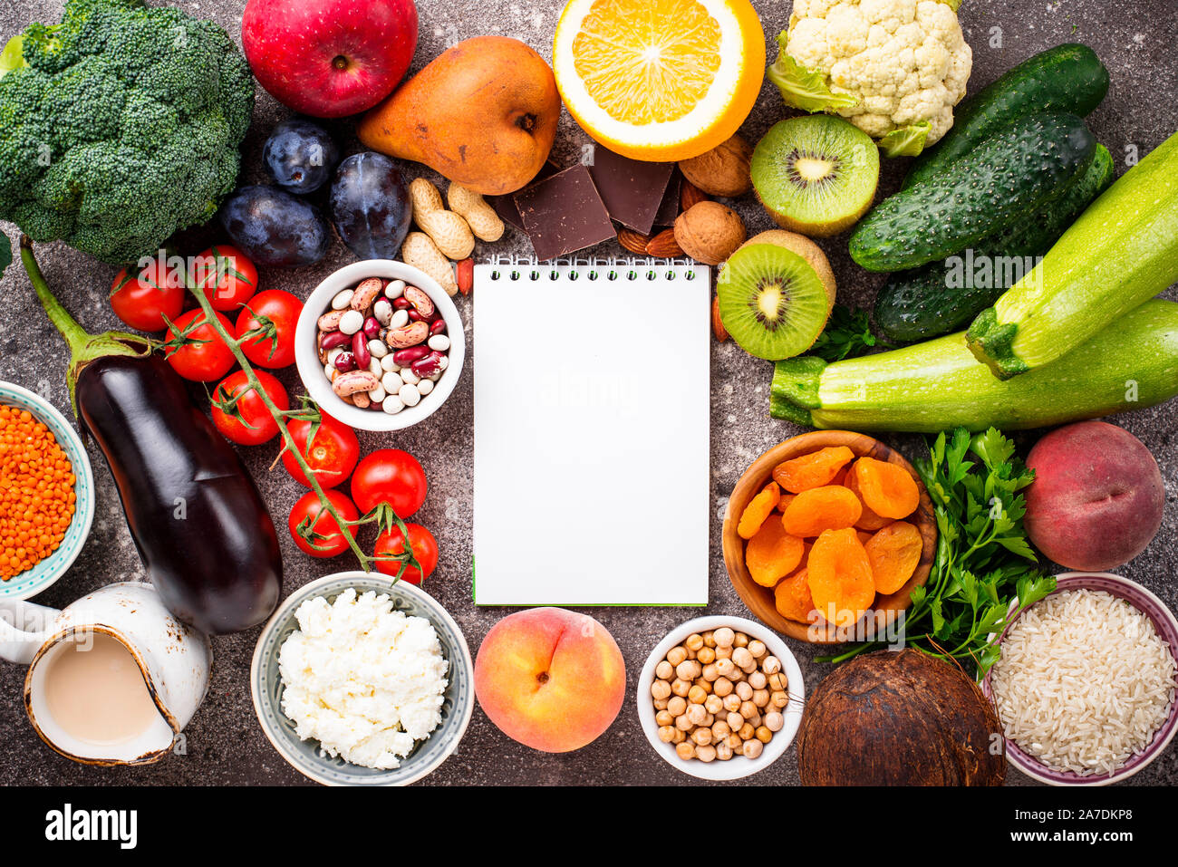 Prodotti con basso indice glicemico Foto Stock