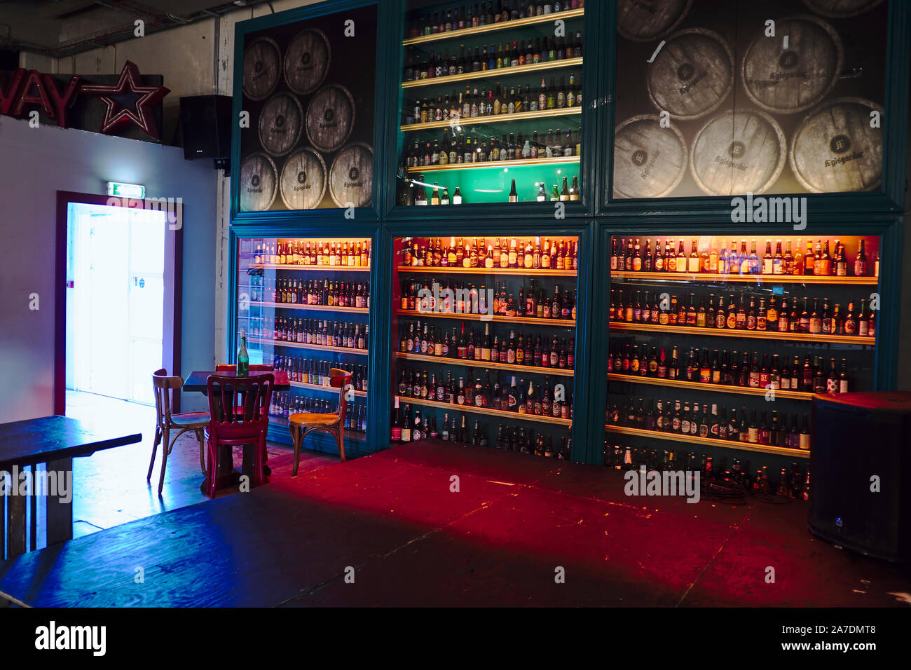 AEgisgarður, birra artigianale in fabbrica a Reykjavik, Icleand Foto Stock