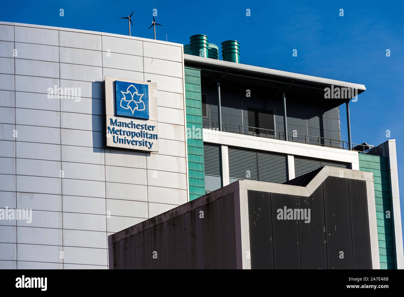 John Dalton West edificio, Manchester Metropolitan University di Manchester, Inghilterra, Regno Unito Foto Stock