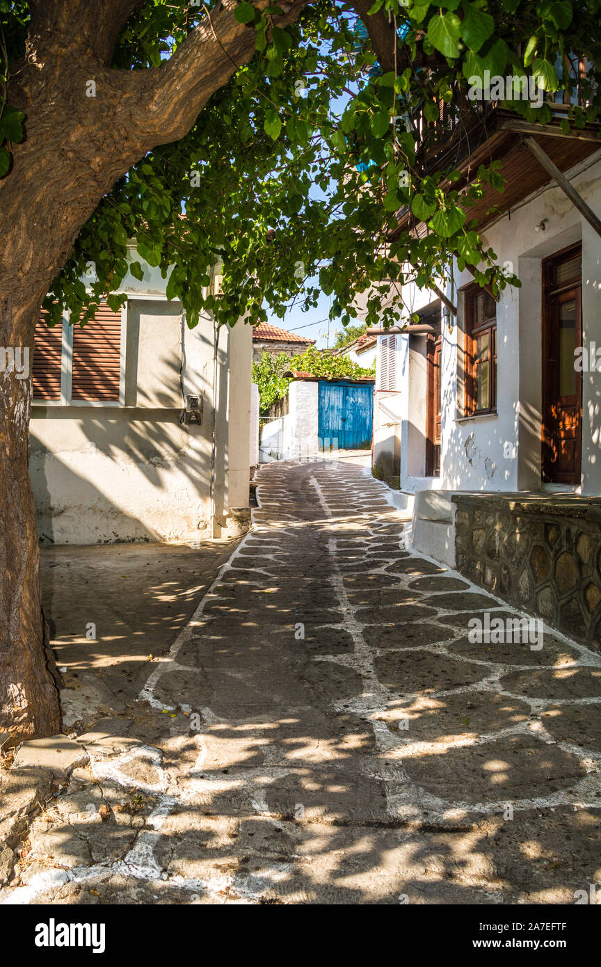 Kalirachi Vilage Thassos Isola Grecia Foto Stock