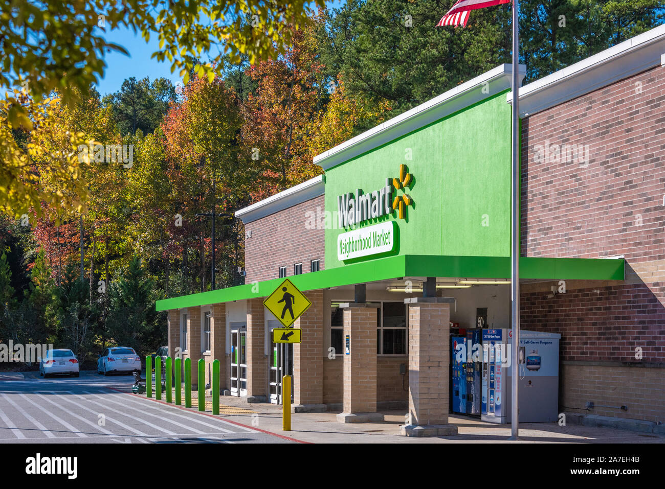 Walmart di vicinato nel mercato Snellville (Metro Atlanta, Georgia. (USA) Foto Stock