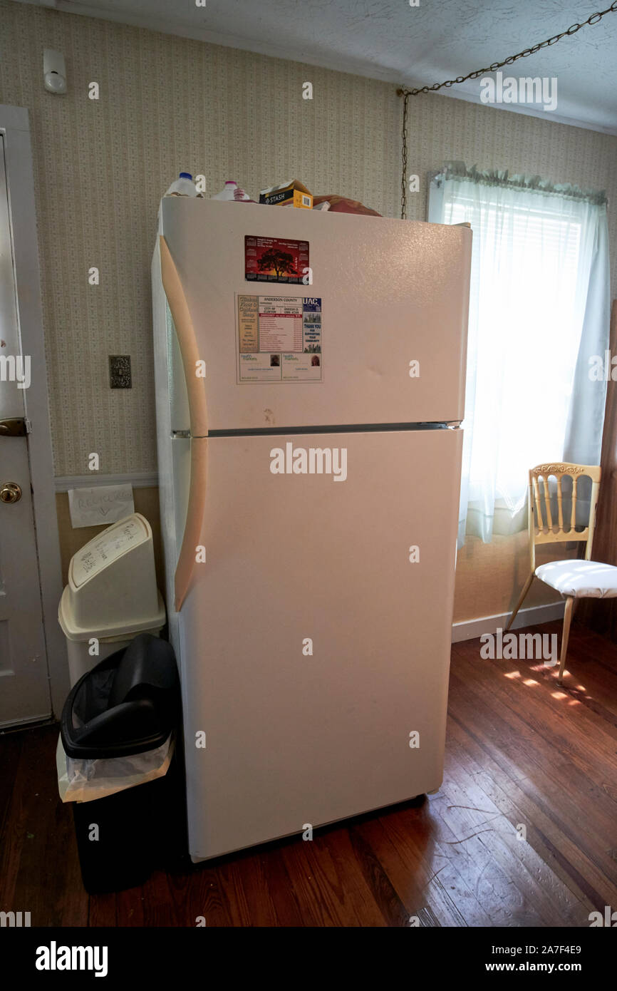 Americano grande frigo congelatore in uno originale del progetto Manhattan duplex case costruite in Oak Ridge tennessee USA Foto Stock