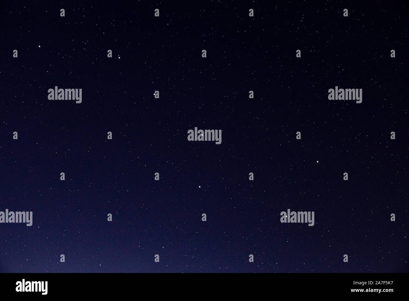 Stelle della costellazione dell'aratro nel cielo notturno Foto Stock