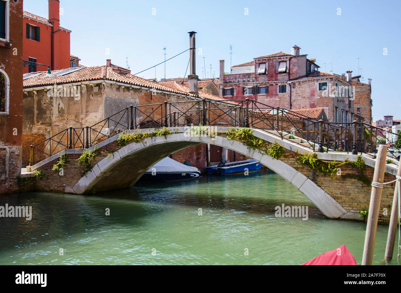 Ponte in Isola Venezia Italia - I ponti dell'isola di Venezia Foto Stock