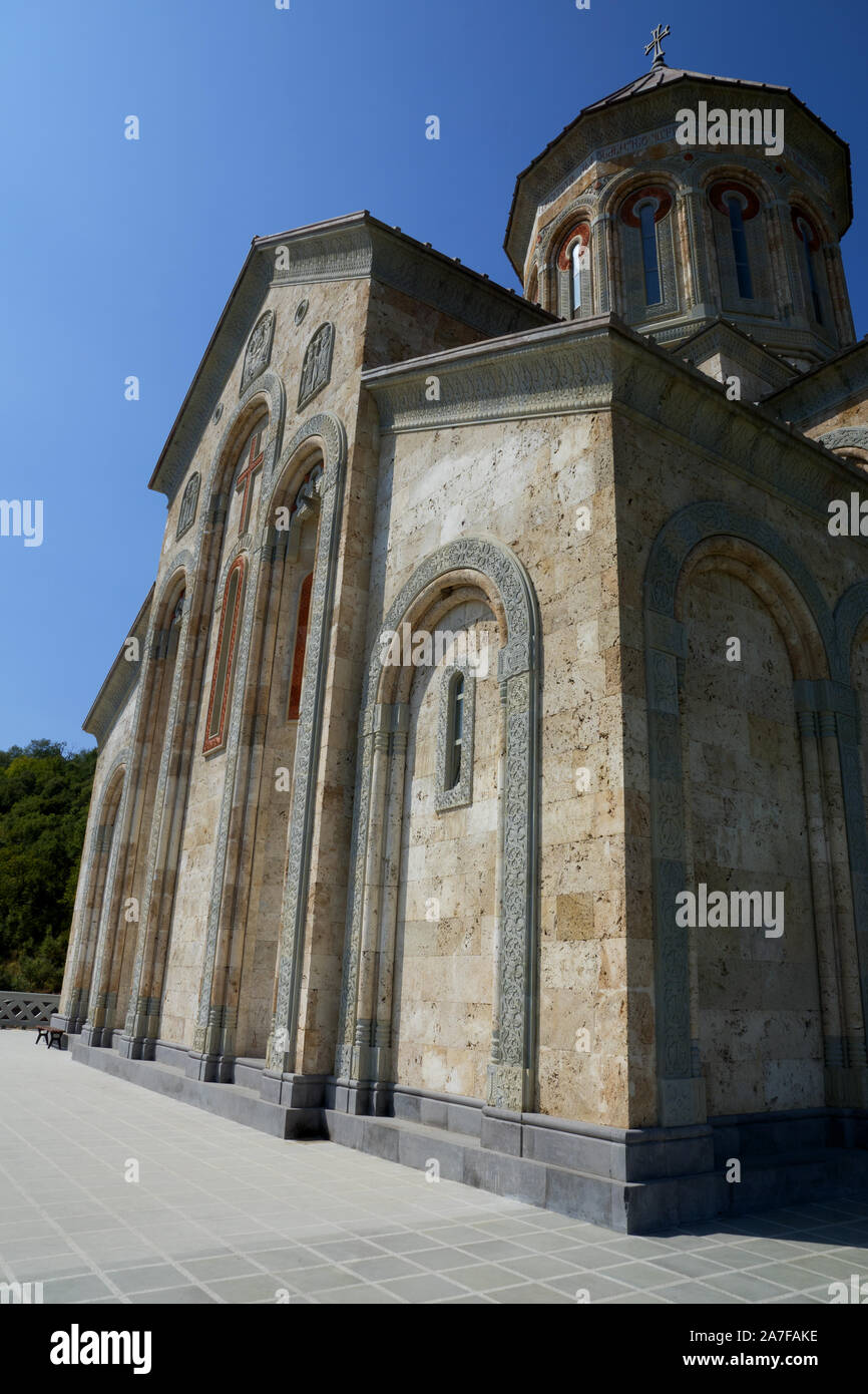 La Georgia: Monastero di Bodbe e la nuova cattedrale di Bodbe Foto Stock