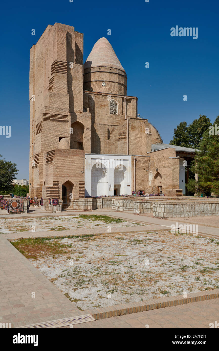 Tomba di Jehangir, Timur è più anziano e figlio prediletto, Hazrat-ho Imam complessa, Dorus Saodat complessa, Shahrisabz, Uzbekistan in Asia centrale Foto Stock