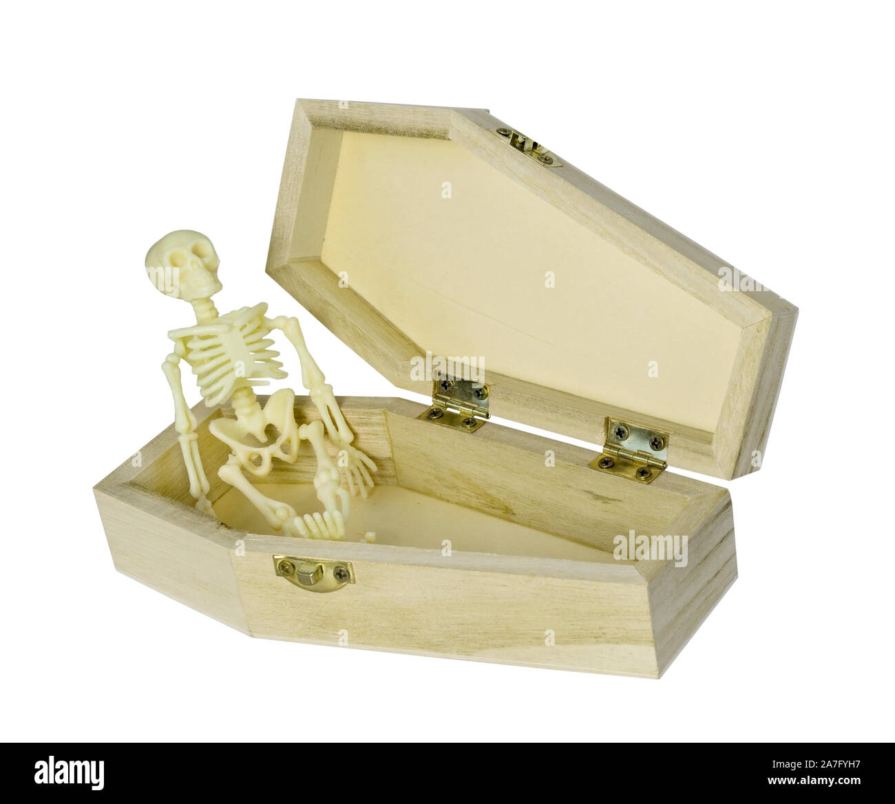 Iplusmile Scatola A Forma Di Bara In Legno Per Halloween - 15,2 Cm, Con Cerniera, Decorazione Gotica