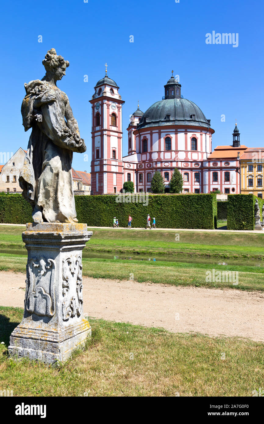 Zámek Jaroměřice nad Rokytnou, Kraj Oberland, Česka republika / castle Jaromerice nad Rokytnou, Vysocina distretto, Repubblica Ceca, Europa Foto Stock