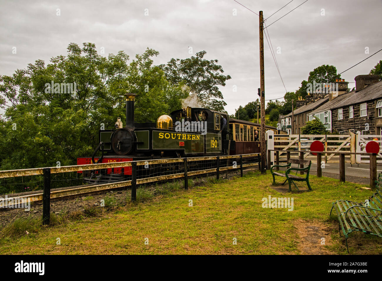 Ffestiniog Railway. Gwynedd, Galles. Foto Stock