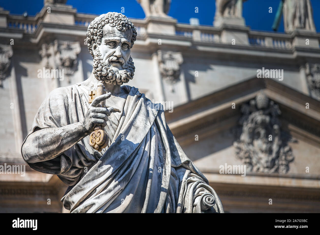 In Piazza San Pietro nella Basilica di San Pietro nella Città del Vaticano a Roma Foto Stock