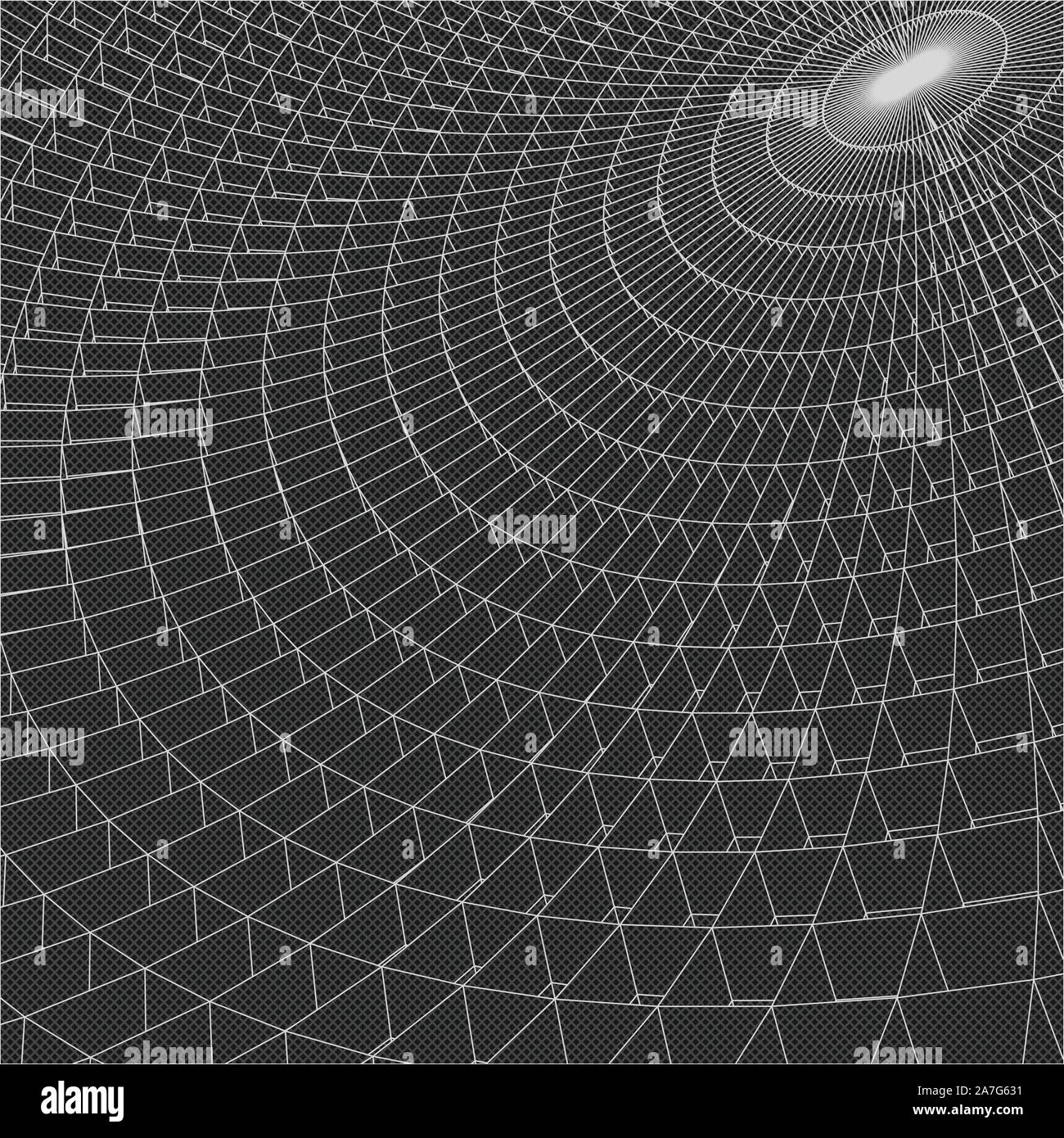 Abstract vettore sfondo del paesaggio. Il cyberspazio griglia. La tecnologia 3d'illustrazione. Illustrazione Vettoriale