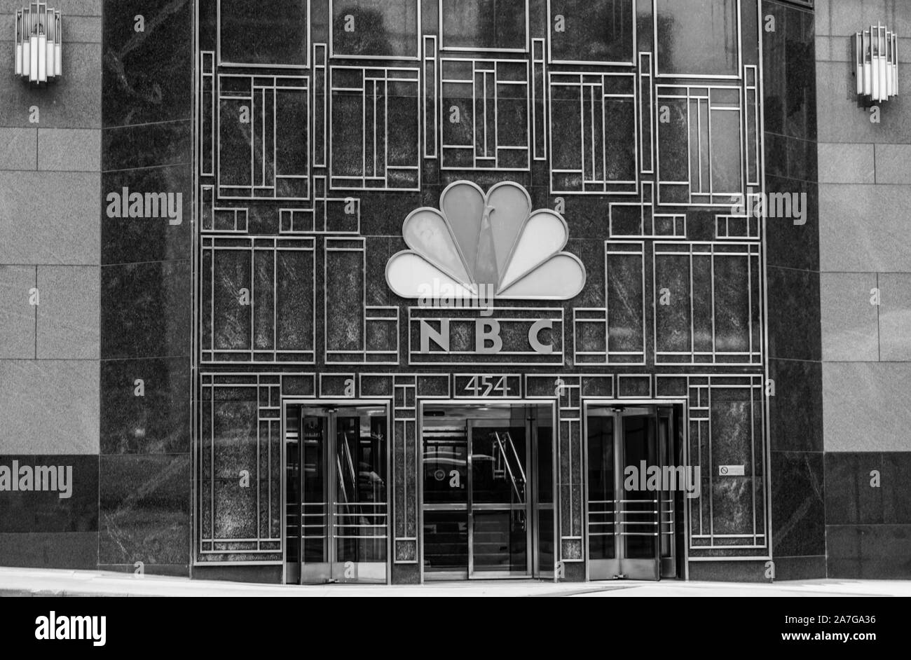 La NBC esterno in Chicago. CHICAGO, Illinois (USA) - Ottobre 2019 Foto Stock