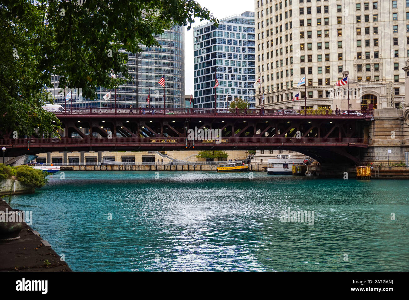 La Salle Bridge A Chicago. USA CHICAGO, ILLINOIS (STATI UNITI) - Foto Stock