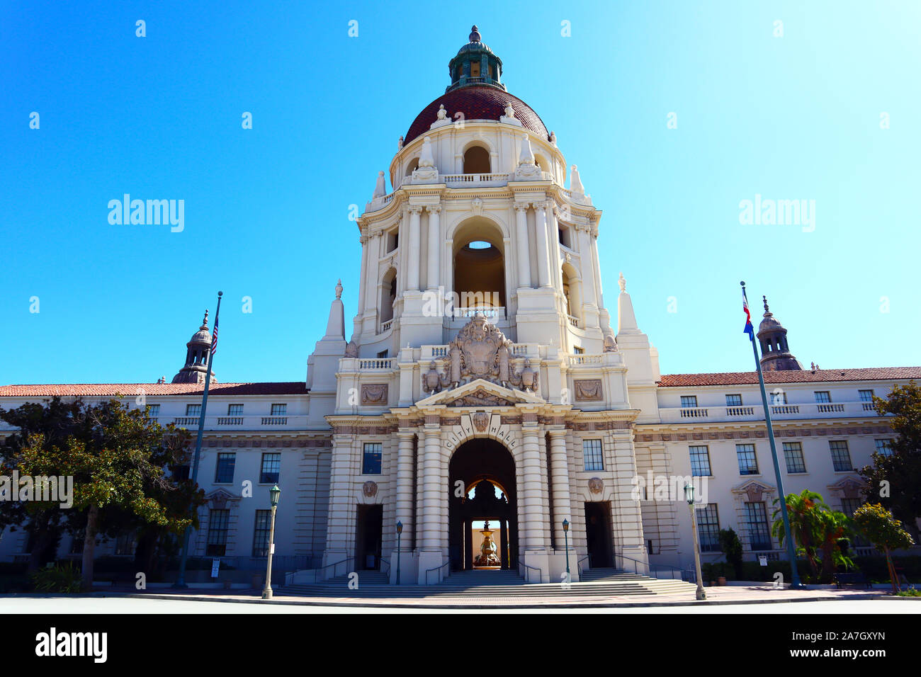 Pasadena City Hall di Los Angeles County, California Foto Stock