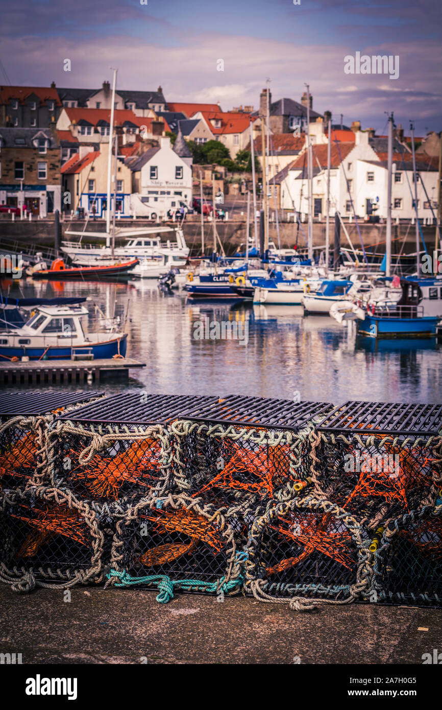 Il porto, Arbroath in Scozia, Regno Unito Foto Stock