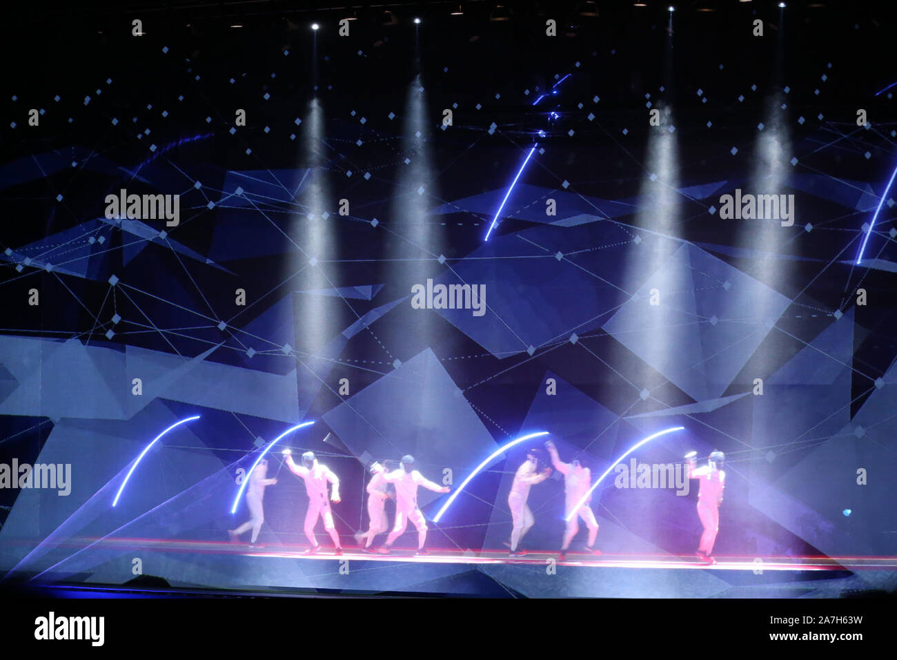 La linea Cube Shibuya, Tokyo, Giappone. 2° Nov, 2019. Apertura, 2 novembre 2019 - Scherma : tutto il Giappone campionati di scherma alla linea Cube Shibuya, Tokyo, Giappone. Credito: YUTAKA AFLO/sport/Alamy Live News Foto Stock