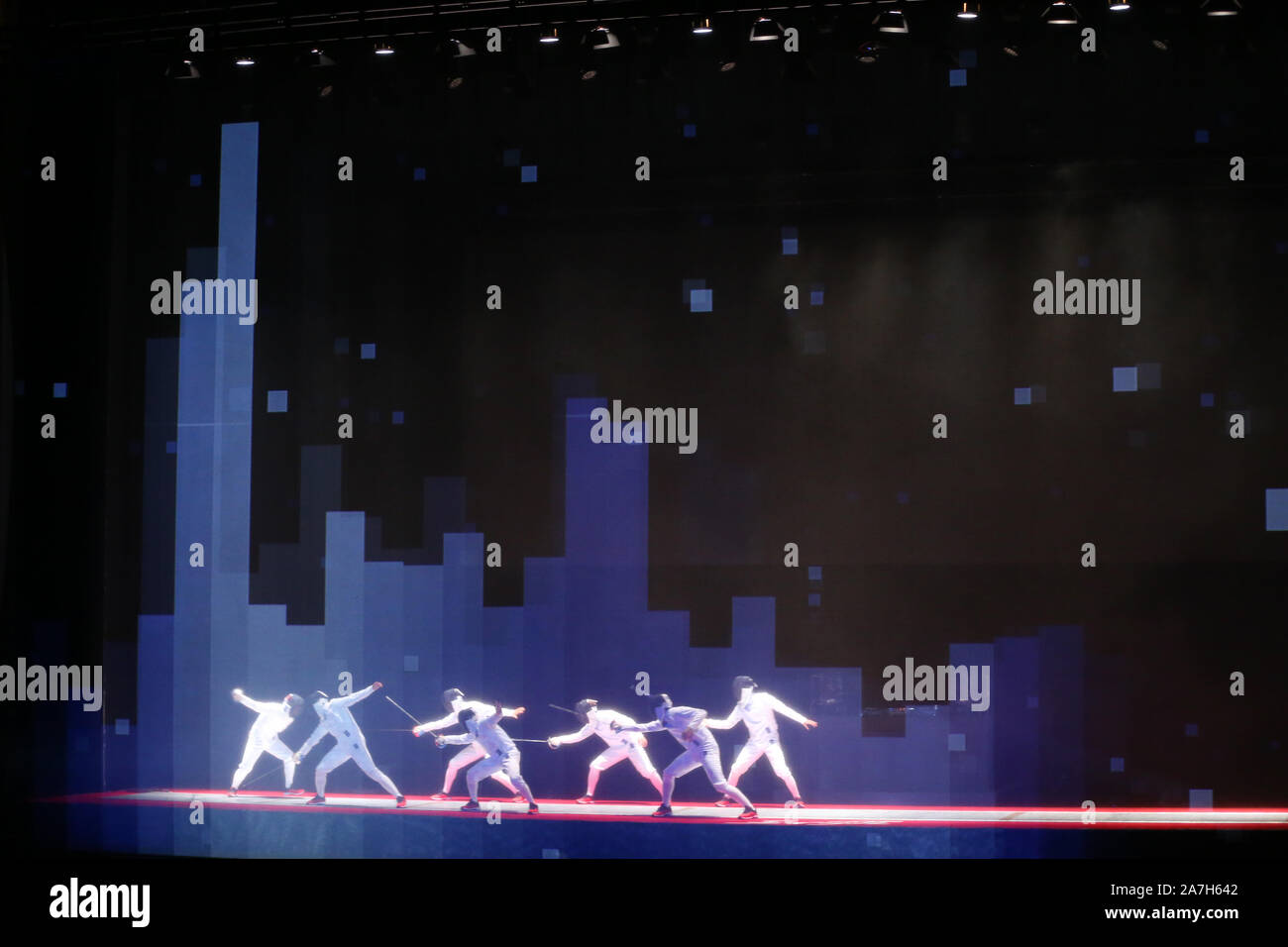 La linea Cube Shibuya, Tokyo, Giappone. 2° Nov, 2019. Apertura, 2 novembre 2019 - Scherma : tutto il Giappone campionati di scherma alla linea Cube Shibuya, Tokyo, Giappone. Credito: YUTAKA AFLO/sport/Alamy Live News Foto Stock