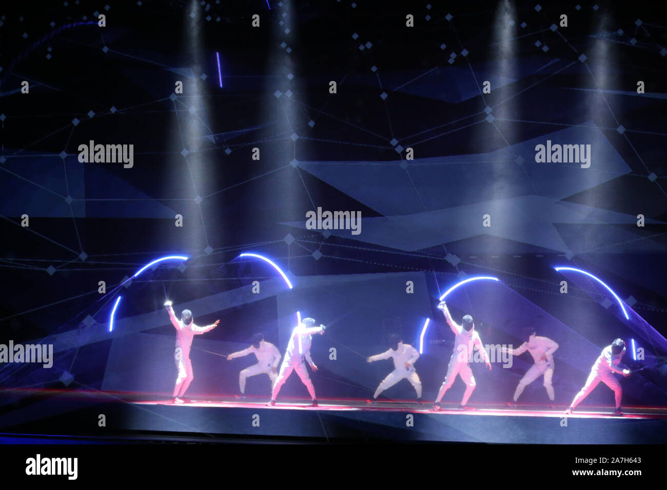 La linea Cube Shibuya, Tokyo, Giappone. 2° Nov, 2019. Apertura, 2 novembre 2019 - Scherma : tutto il Giappone campionati di scherma alla linea Cube Shibuya, Tokyo, Giappone. Credito: YUTAKA AFLO/sport/Alamy Live News Foto Stock