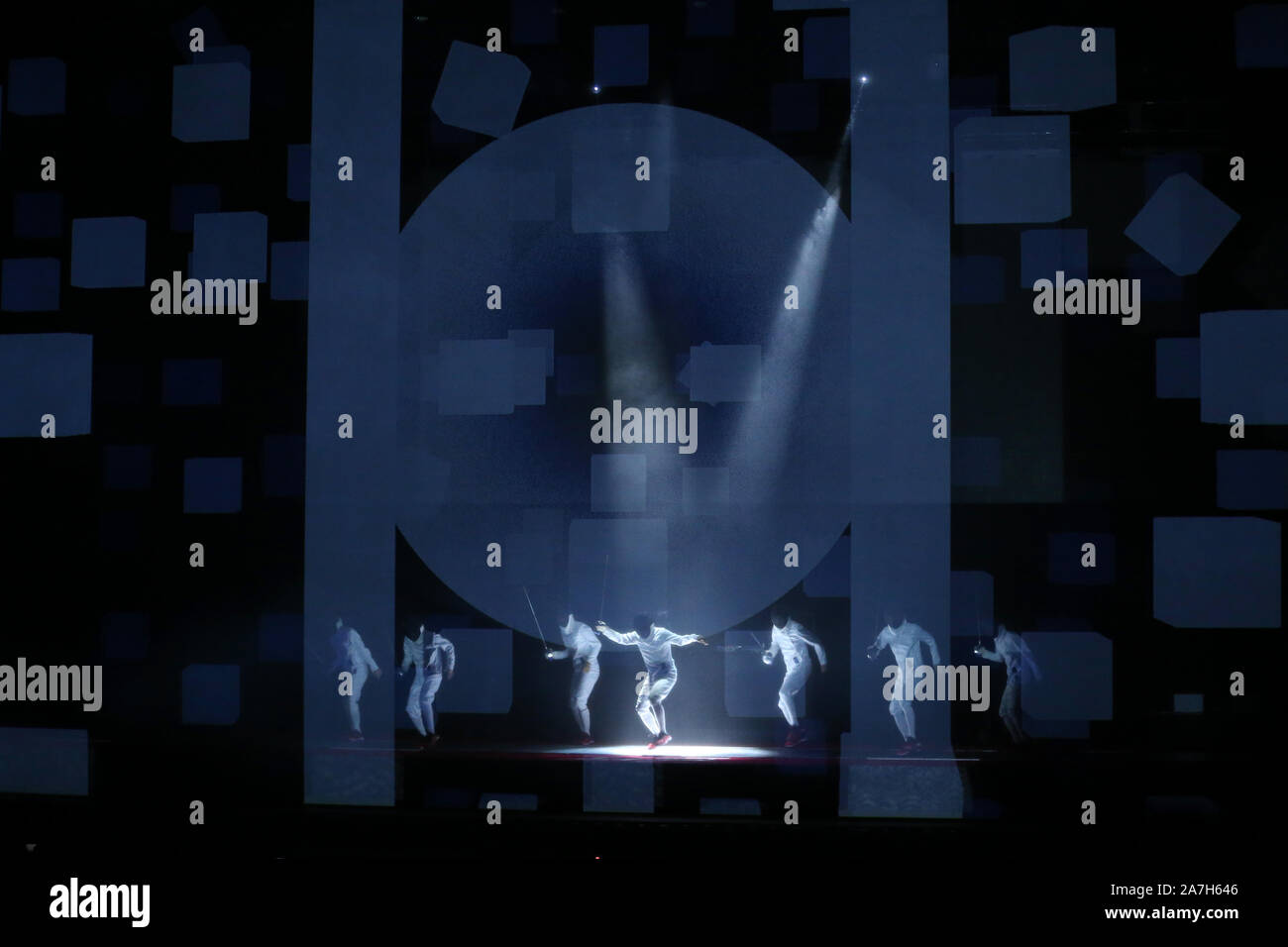 La linea Cube Shibuya, Tokyo, Giappone. 2° Nov, 2019. Apertura, 2 novembre 2019 - Scherma : tutto il Giappone campionati di scherma alla linea Cube Shibuya, Tokyo, Giappone. Credito: YUTAKA AFLO/sport/Alamy Live News Foto Stock