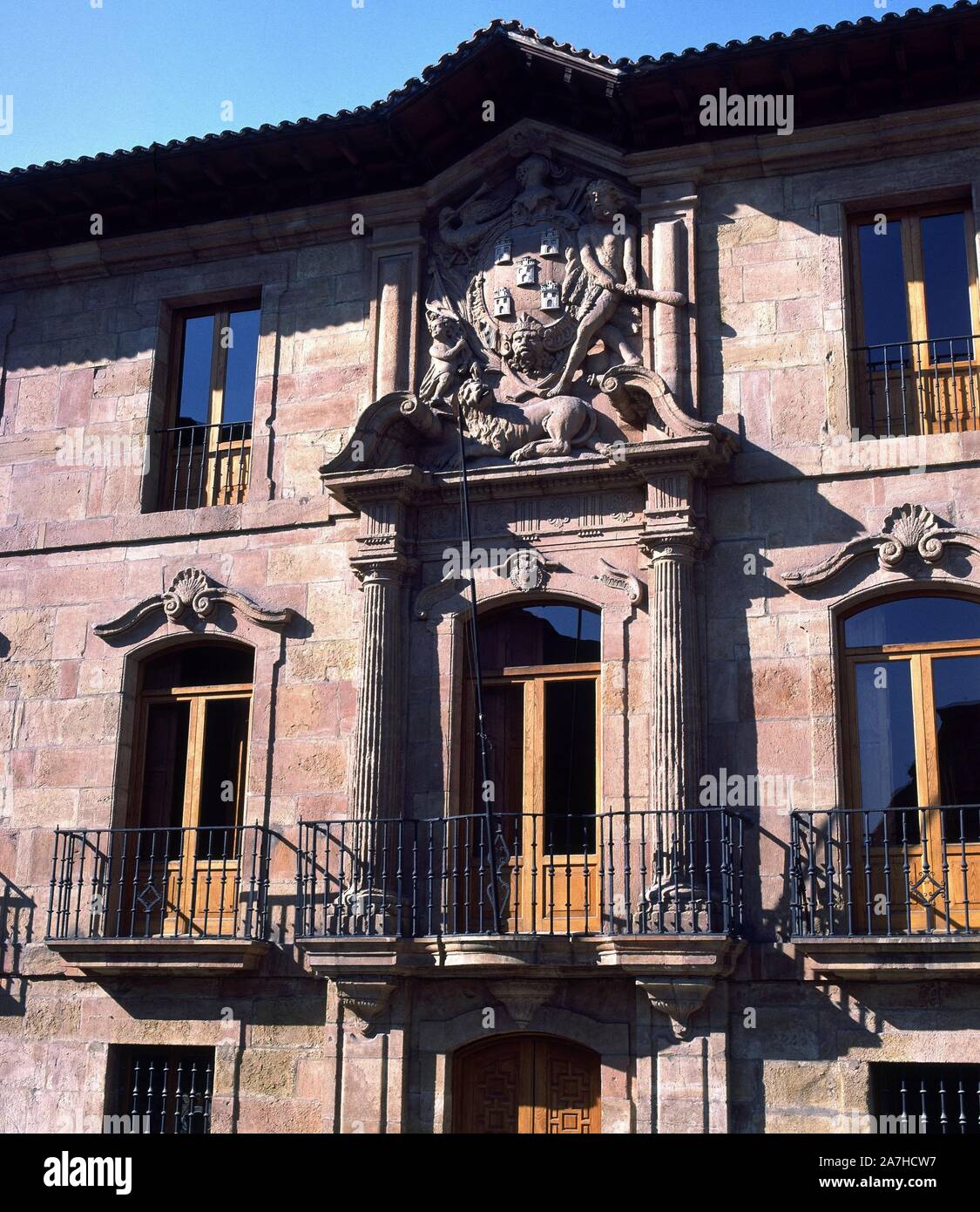 PALACIO DE HEREDIA S XVIII. Posizione: PALACIO DE VALDECARZANA-Heredia. Oviedo. ASTURIAS. Spagna. Foto Stock