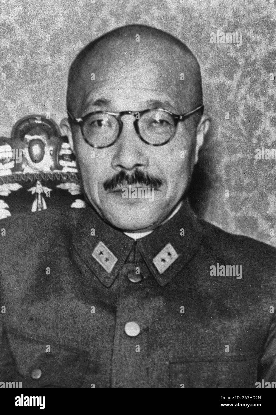 Ritratto di Tojo Hideki Foto Stock