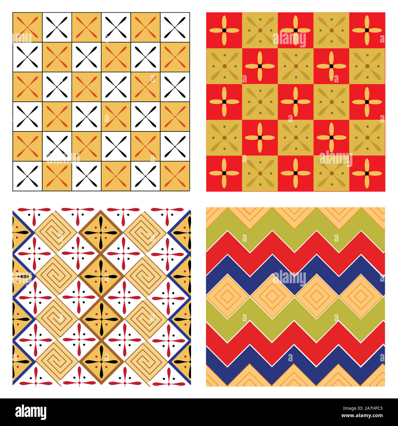 Egitto nazionale modello ornamento volume 6. Decorativo egiziano elementi tessili sfondo. La cultura africana disegno di tessuto. Foto Stock