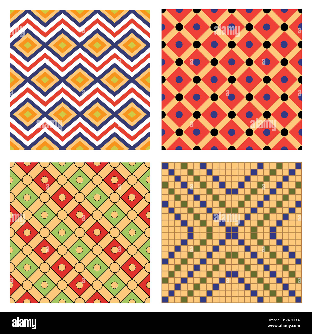 Egitto nazionale modello ornamento volume 3. Decorativo egiziano elementi tessili sfondo. La cultura africana disegno di tessuto. Foto Stock