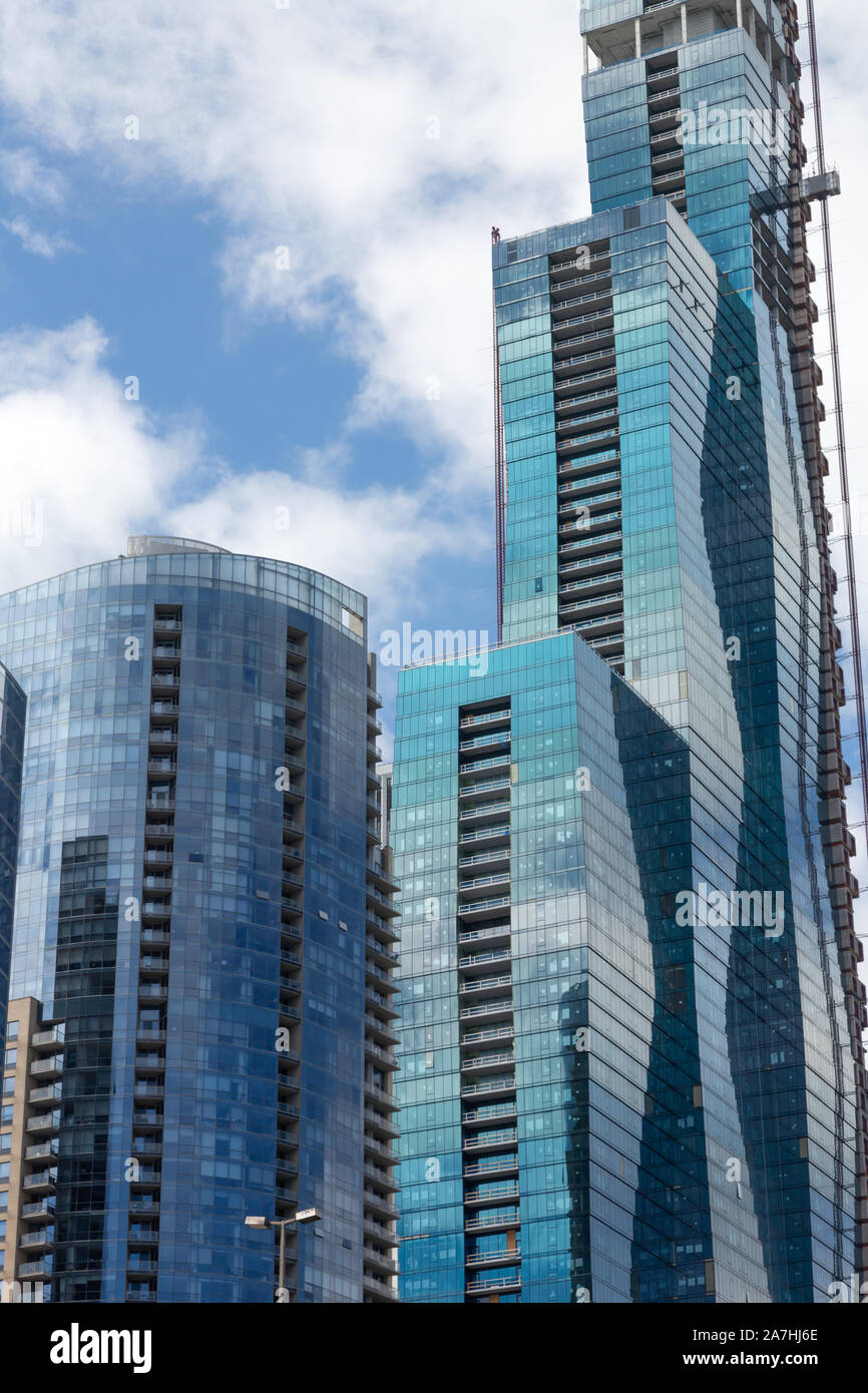 Vista Tower Under Construction, Chicago, Stati Uniti Foto Stock