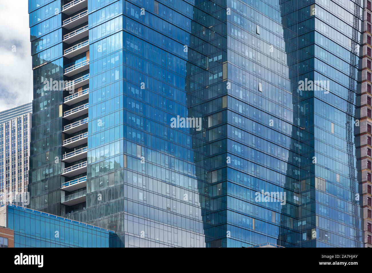Vista Tower Under Construction, Chicago, Stati Uniti Foto Stock