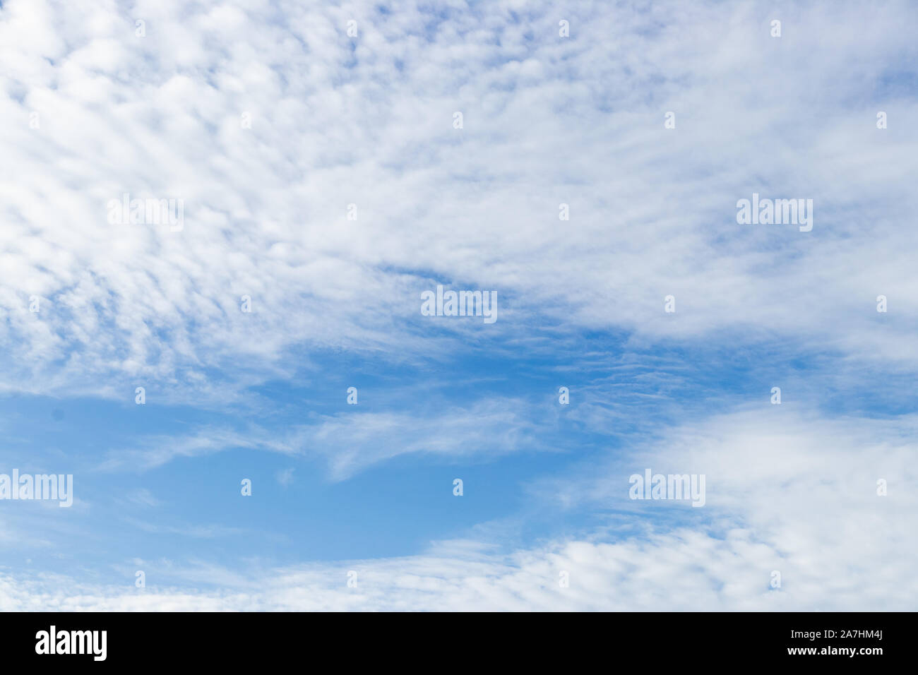 Cielo blu chiaro con il bianco Sfondo nuvola Foto Stock