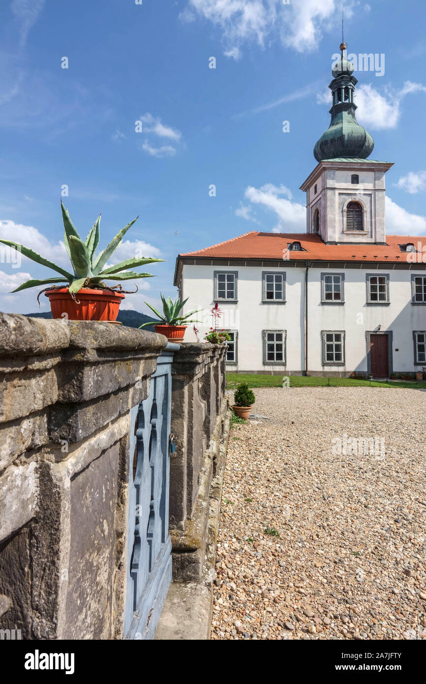 Il castello di Zakupy Repubblica Ceca Foto Stock