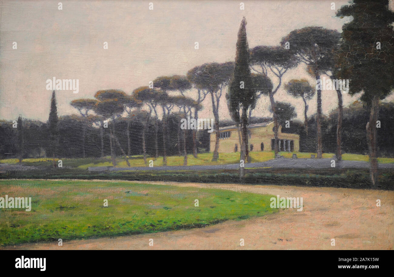 Aleksander Gierymski (1850-1901). Pittore polacco. Villa Borghese di Roma, ca.1900. Xix secolo il polacco galleria d'Arte (Museo Sukiennice). Museo Nazionale di Cracovia. La Polonia. Foto Stock