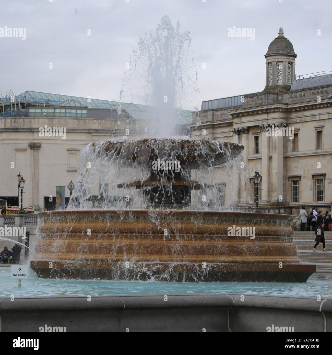 29 ottobre 2019 Fontana, Trafalgar Square, Londra, Regno Unito. Foto Stock